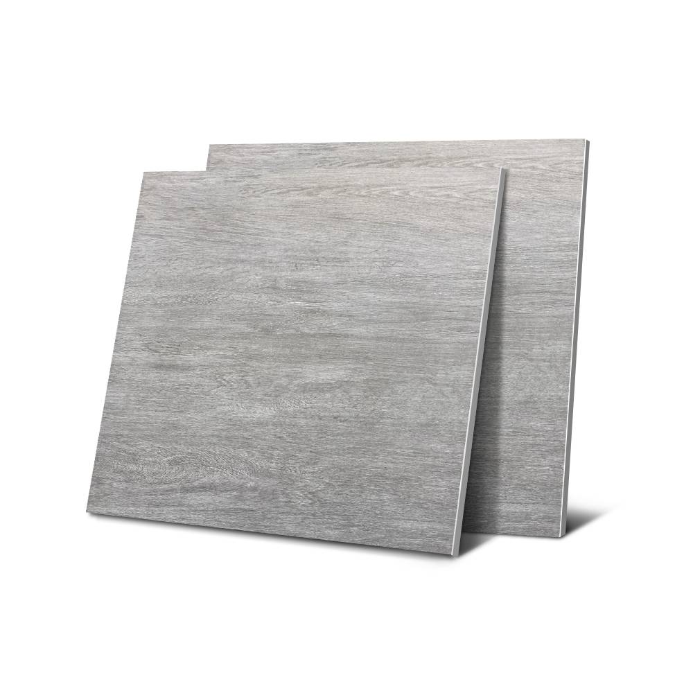 60x60 Matte Non-slip Glazed Dark Grey Wood Grain Design Porcelain Wall And Floor Tiles